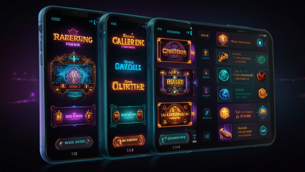 Casino-App mit übersichtlicher Spieleauswahl auf dem Smartphone