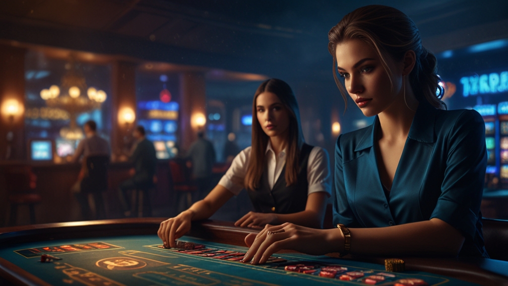 Casino-Terminal mit Promo-Code-Feld im dunklen Ambiente